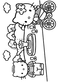 hello kitty coloring pages - page 55