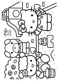 hello kitty coloring pages - page 56