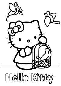hello kitty coloring pages - page 58
