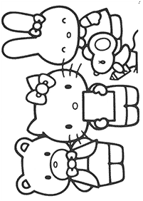 hello kitty coloring pages - page 7