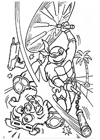 ninja turtles coloring pages - page 12