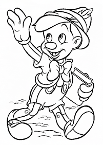 pinocchio coloring pages - page 1