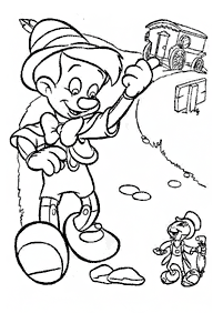 pinocchio coloring pages - page 19