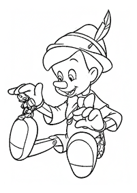 pinocchio coloring pages - page 3