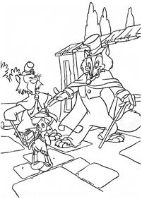 pinocchio coloring pages - page 30