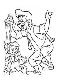 pinocchio coloring pages - page 4