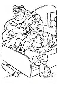 pinocchio coloring pages - page 40