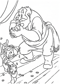 pinocchio coloring pages - page 50