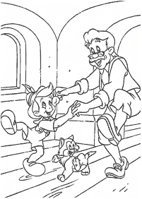 pinocchio coloring pages - page 58