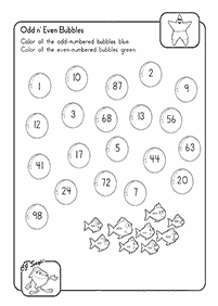 Arbeitsblätter der ersten Klasse - Arbeitsblatt 100