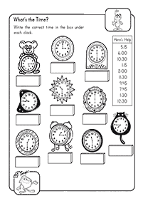 Arbeitsblätter der ersten Klasse - Arbeitsblatt 112