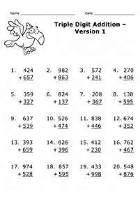 Arbeitsblätter der ersten Klasse - Arbeitsblatt 196