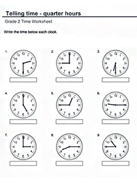 Sagen Sie die Zeit (Uhr) - Arbeitsblatt 67