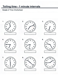 Sagen Sie die Zeit (Uhr) - Arbeitsblatt 91