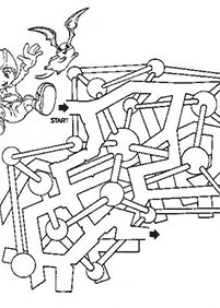 Einfache Labyrinthe für Kinder - Arbeitsblatt 114