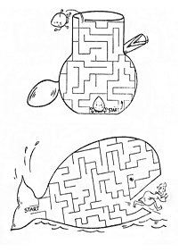 Einfache Labyrinthe für Kinder - Arbeitsblatt 118