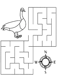 Einfache Labyrinthe für Kinder - Arbeitsblatt 12