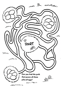 Einfache Labyrinthe für Kinder - Arbeitsblatt 13