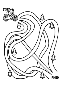 Einfache Labyrinthe für Kinder - Arbeitsblatt 2