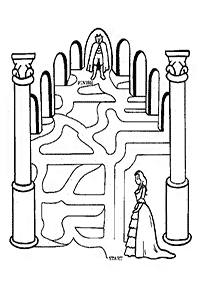 Einfache Labyrinthe für Kinder - Arbeitsblatt 35