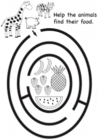 Einfache Labyrinthe für Kinder - Arbeitsblatt 37