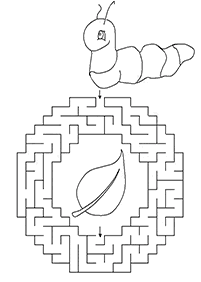 Einfache Labyrinthe für Kinder - Arbeitsblatt 48