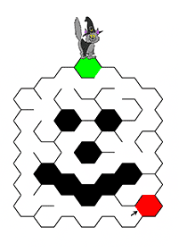 Einfache Labyrinthe für Kinder - Arbeitsblatt 58