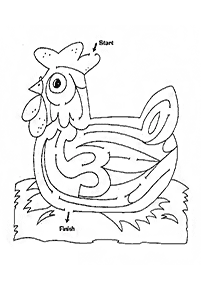 Einfache Labyrinthe für Kinder - Arbeitsblatt 95