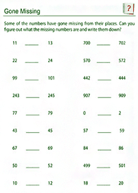 Überspringen Zählen - Arbeitsblatt 110