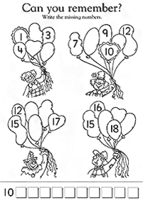 Überspringen Zählen - Arbeitsblatt 114