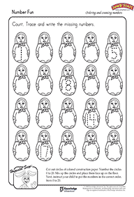 Überspringen Zählen - Arbeitsblatt 31