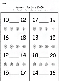 Überspringen Zählen - Arbeitsblatt 51