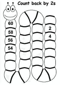 Überspringen Zählen - Arbeitsblatt 6