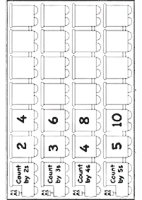 Überspringen Zählen - Arbeitsblatt 66