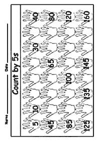 Überspringen Zählen - Arbeitsblatt 68