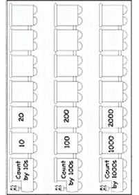 Überspringen Zählen - Arbeitsblatt 74