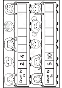 Überspringen Zählen - Arbeitsblatt 80