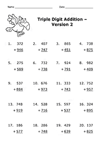 Addition für Kinder - Arbeitsblatt 119