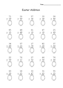 Addition für Kinder - Arbeitsblatt 125