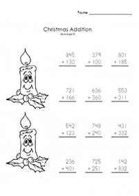 Addition für Kinder - Arbeitsblatt 129