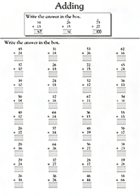 Addition für Kinder - Arbeitsblatt 144