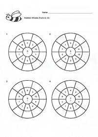 Addition für Kinder - Arbeitsblatt 18