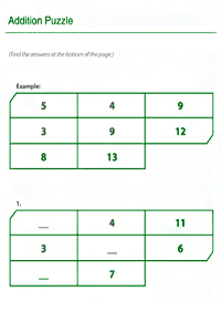 Addition für Kinder - Arbeitsblatt 23