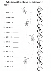 Addition für Kinder - Arbeitsblatt 3