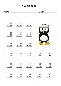 Addition für Kinder - Arbeitsblatt 30