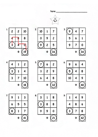 Addition für Kinder - Arbeitsblatt 6