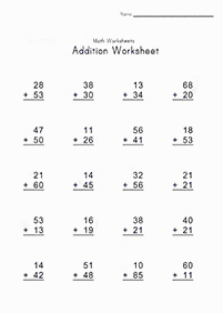 Addition für Kinder - Arbeitsblatt 78