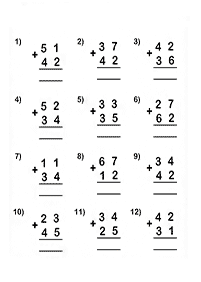 Addition für Kinder - Arbeitsblatt 79