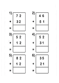 Addition für Kinder - Arbeitsblatt 83