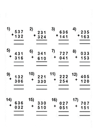 Addition für Kinder - Arbeitsblatt 84